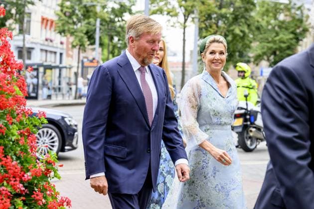 Den Haag, The Netherlands, 2026-06-30 10:36:48 THE HAGUE, 30-06-2026, Kneuterdijk Palace King Willem Alexander, Queen Maxima, Princess Amalia, and Prime Minister Jetten are attending the extraordinary meeting of the Council of State on the occasion of Thom de Graaf s farewell as Vice-President. Minister Pieter Heerma of the Interior and Kingdom Relations and State Secretary Claudia van Bruggen of Justice and Security are also attending the meeting. The meeting is taking place in the Council of State building at Kneuterdijk Palace in The Hague. PHOTO: NLBeeld Patrick van Emst In the photo: Credit: NL Beeld Patrick van Emst  Copyright: xx x