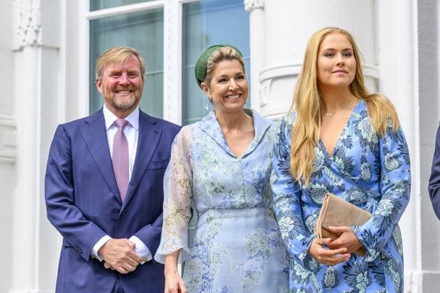 Den Haag, The Netherlands, 2026-06-30 10:37:36 THE HAGUE, 30-06-2026, Kneuterdijk Palace. King Willem Alexander, Queen Maxima, Princess Amalia, and Prime Minister Jetten are attending the extraordinary meeting of the Council of State on the occasion of Thom de Graaf s farewell as Vice-President. Minister Pieter Heerma of the Interior and Kingdom Relations and State Secretary Claudia van Bruggen of Justice and Security are also attending the meeting. The meeting is taking place in the Council of State building at Kneuterdijk Palace in The Hague. PHOTO: NLBeeld Patrick van Emst Credit: NL Beeld Patrick van Emst  Copyright: xx x