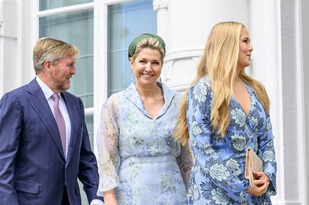 Den Haag, The Netherlands, 2026-06-30 10:37:39 THE HAGUE, 30-06-2026, Kneuterdijk Palace. King Willem Alexander, Queen Maxima, Princess Amalia, and Prime Minister Jetten are attending the extraordinary meeting of the Council of State on the occasion of Thom de Graaf s farewell as Vice-President. Minister Pieter Heerma of the Interior and Kingdom Relations and State Secretary Claudia van Bruggen of Justice and Security are also attending the meeting. The meeting is taking place in the Council of State building at Kneuterdijk Palace in The Hague. PHOTO: NLBeeld Patrick van Emst Credit: NL Beeld Patrick van Emst  Copyright: xx x