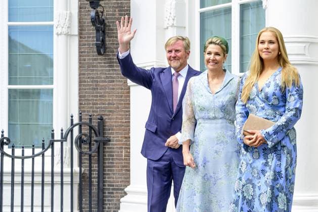 Den Haag, The Netherlands, 2026-06-30 10:39:39 THE HAGUE, 30-06-2026, Kneuterdijk Palace. King Willem Alexander, Queen Maxima, Princess Amalia, and Prime Minister Jetten are attending the extraordinary meeting of the Council of State on the occasion of Thom de Graaf s farewell as Vice-President. Minister Pieter Heerma of the Interior and Kingdom Relations and State Secretary Claudia van Bruggen of Justice and Security are also attending the meeting. The meeting is taking place in the Council of State building at Kneuterdijk Palace in The Hague. PHOTO: NLBeeld Patrick van Emst Credit: NL Beeld Patrick van Emst  Copyright: xx x