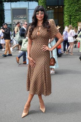 . 30 06 2026. London, United Kingdom. Jameela Jamil arriving on day two of the Wimbledon Tennis Championships in London .  xStephenxLockx xi-Imagesx IIM-26865-0005