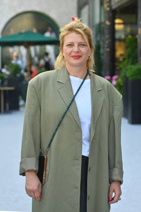 Joerdis TRIEBEL (Schauspielerin), Einzelbild,angeschnittenes Einzelmotiv,Halbfigur,halbe Figur, ZDF Empfang Get Together Orange Hour in H ugo s Bar anlaesslich Filmfest Muenchen am 30.06.2026. *** Joerdis TRIEBEL, actress; single frame, cropped close-up, half-length portrait; ZDF Orange Hour reception at Hugo s Bar during the Munich Film Festival on June 30, 2026
