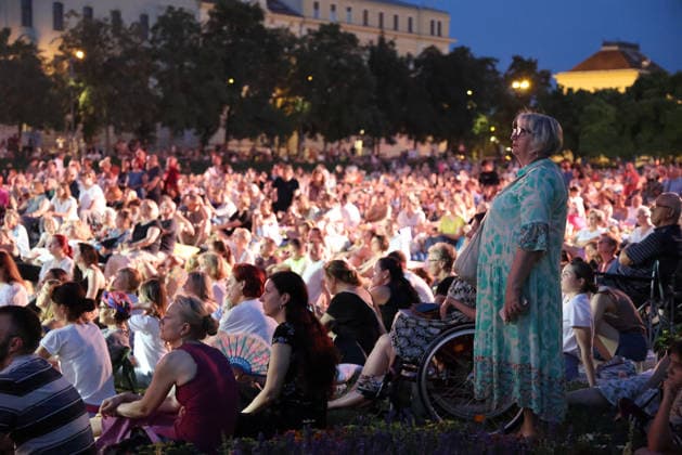 Zagreb Classic: Celebration of the Musical People watch concert of the Zagreb City Theatre Komedija orchestra during the Zagreb Classic open-air concert Celebration of the Musical at King Tomislav Square in Zagreb, Croatia on June 30, 2026. Gala concert celebrates the 75th anniversary of Zagreb City Theatre Komedija, featuring highlights from some of the theatre s most successful and beloved musicals.  JosipxMikacic PIXSELL
