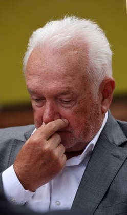 30.06.2026 Halle Saale Halle (Saale) Halle Saale Sachsen-Anhalt Sachsen Anhalt Ansicht Partei Wahlkampf Landtagswahl Sachsen-Anhalt FDP mit Wolfgang Kubicki Bundesvorsitzender FDP heiße Phase des Landtagswahlkampfes Landesvorsitzende und Spitzenkandidatin Dr. Lydia Hüskens und Fraktionsvorsitzenden Andreas Silbersack Foto: Wolfgang Kubicki nachdenklich enttäuscht verschnupft Porträt ï¿½ *** June 30, 2026 Halle, Saale Halle, Saale Halle, Saale Saxony-Anhalt Saxony-Anhalt View Party Election Campaign State Legislative Election Saxony-Anhalt FDP with Wolfgang Kubicki, FDP Federal Chairman; the critical phase of the state legislative election campaign; State Chairwoman and lead candidate Dr. Lydia Hüskens; and parliamen