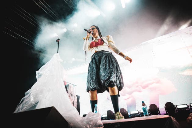 Mami Umami live at Roskilde Festival 2026 Roskilde, Denmark. 30th, June 2026. The Swedish duo Mami Umami performs a live concert during the Danish music festival Roskilde Festival 2026 in Roskilde. Here rapper and singer Miss Mami is seen live on stage. Denmark, Roskilde  Copyright: xGonzalesxPhoto ChristianxHjorthx