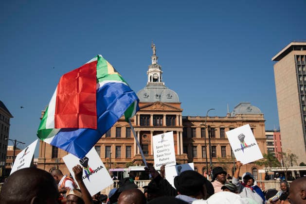 June 30, 2026, Pretoria, Gauteng, South Africa: June 30, 2026 , Pretoria, South Africa: Nearly 5,000 protesters took part in a march against illegal immigration in Pretoria. The demonstrations were reportedly organized by more than 20 anti-migrant organizations and civil society groups, including the March and March movement. Pretoria South Africa - ZUMAd214 20260630_znp_d214_168 Copyright: xManashxDasx