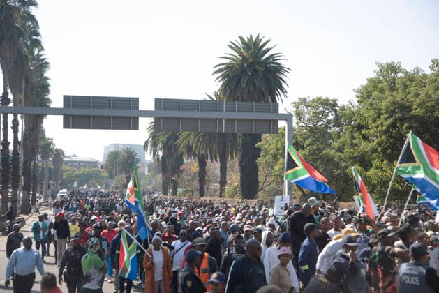 June 30, 2026, Pretoria, Gauteng, South Africa: June 30, 2026 , Pretoria, South Africa: Nearly 5,000 protesters took part in a march against illegal immigration in Pretoria. The demonstrations were reportedly organized by more than 20 anti-migrant organizations and civil society groups, including the March and March movement. Pretoria South Africa - ZUMAd214 20260630_znp_d214_191 Copyright: xManashxDasx