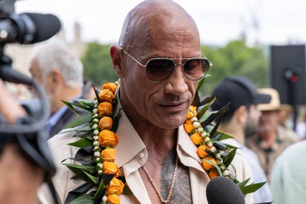 June 30, 2026, London, United Kingdom: Dwayne Johnson being interviewed by the media at the Moana Experience Media Launch, at Potters Fields, London. London United Kingdom - ZUMAs197 20260630_aaa_s197_155 Copyright: xPhilxLewisx