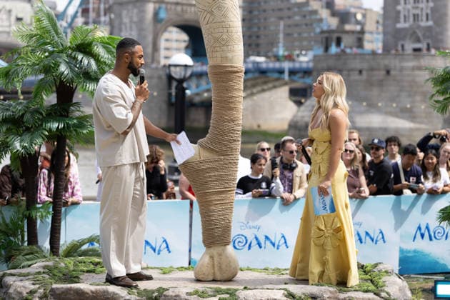 June 30, 2026, London, United Kingdom: (L-R), Tyler West and Molly Rainford host the Moana Experience Media Launch, at Potters Fields, London. London United Kingdom - ZUMAs197 20260630_aaa_s197_172 Copyright: xPhilxLewisx