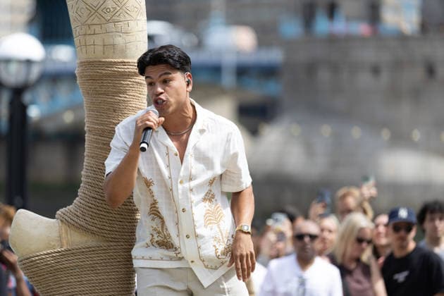 June 30, 2026, London, United Kingdom: Actor, Felipe Bejarano performs at the Moana Experience Media Launch, at Potters Fields, London. London United Kingdom - ZUMAs197 20260630_aaa_s197_191 Copyright: xPhilxLewisx