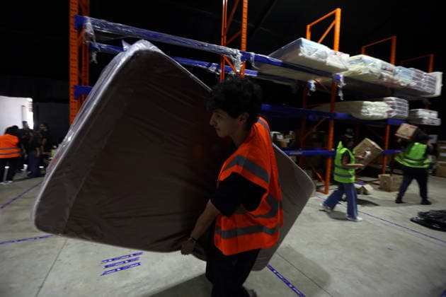 June 30, 2026, Valencia, Carabobo, Venezuela: June 30, 2026. Volunteers work to sort supplies at a collection center in the city of Valencia, Carabobo state. Photo: Juan Carlos Hernandez Valencia Venezuela - ZUMAhe3_ 20260630_abp_he3_010 Copyright: xJuanxCarlosxHernandezx