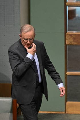 QUESTION TIME, Australian Prime Minister Anthony Albanese reacts during Question Time in the House of Representatives at Parliament House in Canberra, Wednesday, July 1, 2026. ( NO ARCHIVING CANBERRA AUSTRALIAN CAPITAL TERRITORY AUSTRALIA  Copyright: xLUKASxCOCHx 20260701144824131402