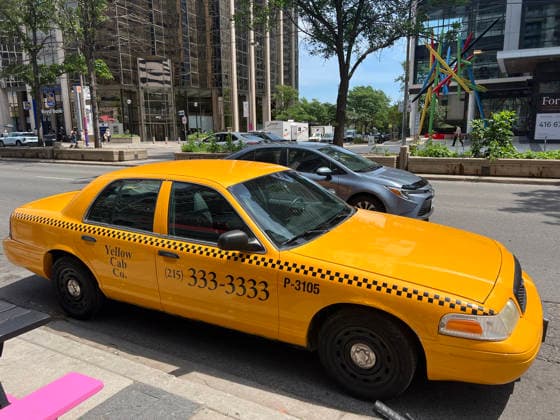 Heatwave In Toronto, Canada A yellow taxi cab vehicle, used as a prop for a film shoot, is parked in Toronto, Ontario, Canada, on June 30, 2026. Southern Ontario is experiencing an extended heat wave, with temperatures potentially reaching 45 C on the humidex. The City of Toronto has issued an orange heat warning. The high temperatures are expected to persist for several days and will be accompanied by a very high UV index. Toronto Ontario Canada  Copyright: xCreativexTouchxImagingxLtdx originalFilename: friedman-heatwave260630_npjzk.jpg