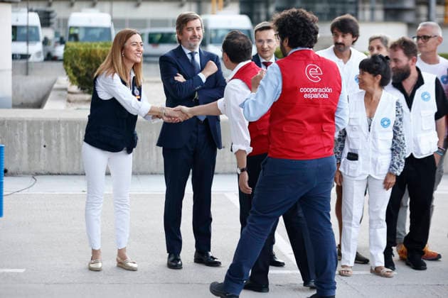 The Queen bids farewell to the AECID emergency medical team heading to Venezuela to assist those affected by the earthquakes. The Minister of Foreign Affairs, José Manuel Albares, bids farewell to the AECID emergency medical team heading to Venezuela to assist earthquake victims, on July 1, 2026, in Madrid, Spain QUEEN LETIZIA EARTHQUAKES VENEZUELA MEDICAL TEAM JULY 1, 2026 Antonio Gutié Madrid Madrid, Spain  Copyright: xAntonioxGutiÃ rrezx 7634889