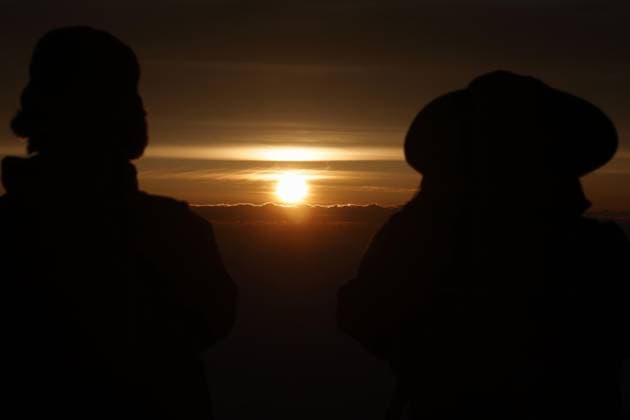 Mt. Fuji climbing season Climbers atop Mt. Fuji see the rising sun on July 1, 2026, as the official climbing season began for Japan s highest mountain, straddling Shizuoka and Yamanashi prefectures.  A14AA0005621133P