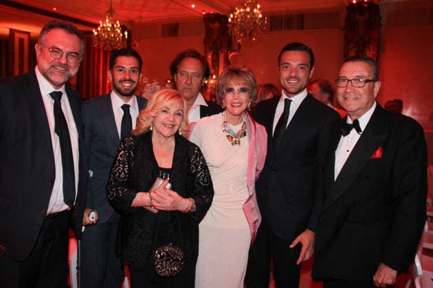 Romain Grau, Brian Boniol, Nicoletta and her husband Jean Christophe Molinier, Countess Catherine Donin de Rosière, Frédéric Merlin, chairman of the Société des Grands Magasins (SGM) group, at the gala evening for the Dynastic Orders of the Royal House of Savoy at the Salons Hoche in Paris on June 30, 2026, Paris, France  Copyright: xBALDINIx xBESTIMAGExBALDINIx xBESTIMAGEx