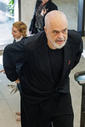 01.07.2026. Düsseldorf. NRW-Ministerpräsident Hendrik Wüst empfängt den Ministerpräsidenten der Republik Albanien Edi Rama in der Staatskanzlei des Landes Nordrhein-Westfalen. Düsseldorf Staatskanzlei Nordrhein-Westfalen Deutschland *** July 1, 2026, Düsseldorf, North Rhine-Westphalia: Minister President Hendrik Wüst welcomes Edi Rama, Minister President of the Republic of Albania, at the State Chancellery of North Rhine-Westphalia in Düsseldorf, State Chancellery of North Rhine-Westphalia, Germany
