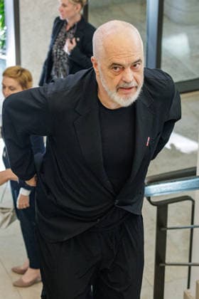 01.07.2026. Düsseldorf. NRW-Ministerpräsident Hendrik Wüst empfängt den Ministerpräsidenten der Republik Albanien Edi Rama in der Staatskanzlei des Landes Nordrhein-Westfalen. Düsseldorf Staatskanzlei Nordrhein-Westfalen Deutschland *** July 1, 2026, Düsseldorf, North Rhine-Westphalia: Minister President Hendrik Wüst welcomes Edi Rama, Minister President of the Republic of Albania, at the State Chancellery of North Rhine-Westphalia in Düsseldorf, State Chancellery of North Rhine-Westphalia, Germany