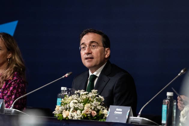 Albares and Mathias Cormann Chair the OECD–Latin America and the Caribbean Ministerial Dialogue. José Manuel Albares, Minister of Foreign Affairs, the European Union, and Cooperation, during the OECD Ministerial Dialogue – Latin America and the Caribbean, at Casa América, on July 1, 2026, in Madrid, Spain. The meeting is being held with the aim of strengthening trade ties and global governance, consolidating Spain’s role as a strategic bridge between Europe and Latin America. JULY 1, 2026 César Vallejo Rodrí Spain  Copyright: xCÃ sarxVallejoxRodriguezx 7634952