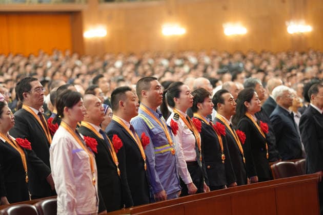 BEIJING, CHINA - JULY 01: A gathering in celebration of the 105th founding anniversary of the Communist Party of China (CPC) is held at the Great Hall of the People on July 1, 2026 in Beijing, China.  Copyright: xVCGx 111651583444