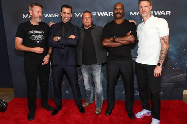 Los Angeles Premiere of Man of War held at The Culver Theater in Culver City Featuring: Andrew Lewis, Daniel Bernhardt, William Kaufman, Lamonica Garrett, Isaac Lewis Where: Los Angeles, California, United States When: 30 Jun 2026 Credit: Faye s Vision Cover Images EDITORIAL USE ONLY. NOT FOR USE BY NEWSPAPERS BASED IN THE UK. Copyright: xx coverimg55821392