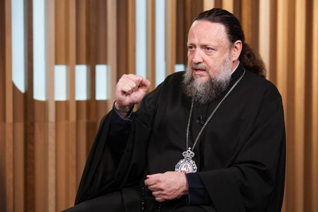 RUSSIA, MOSCOW - JULY 1, 2026: Bishop emeritus Gedeon (Kharon) of the Ukrainian Orthodox Church of the Moscow Patriarchate, gives an interview to the TASS Russian News Agency. Alisa Makarova TASS  94535980