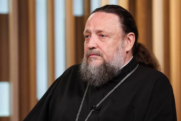 RUSSIA, MOSCOW - JULY 1, 2026: Bishop emeritus Gedeon (Kharon) of the Ukrainian Orthodox Church of the Moscow Patriarchate, gives an interview to the TASS Russian News Agency. Alisa Makarova TASS  94535981