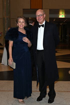 CANBERRA MIDWINTER BALL, ABC Chairman Kim Williams and Lisa Caffery arrive for the 2026 Midwinter Ball at Parliament House, in Canberra, Wednesday, July 1, 2026. ( NO ARCHIVING CANBERRA AUSTRALIAN CAPITAL TERRITORY AUSTRALIA  Copyright: xLUKASxCOCHx 20260701132816169227