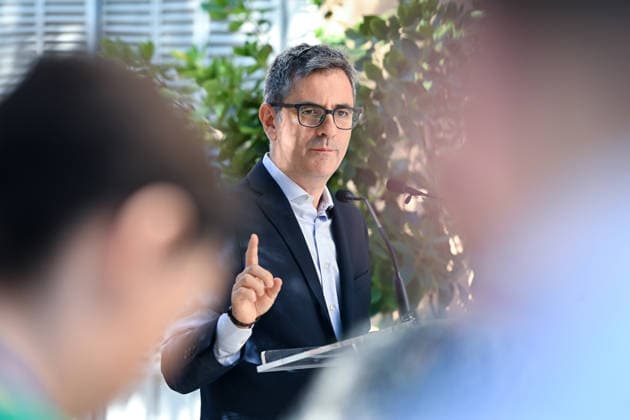 Bolanos Takes Stock of the First Year of Operation of the Courts of First Instance Félix Bolanos, Minister of the Presidency, Justice, and Relations with the Courts, during a review of the first year since the Courts of First Instance began operating, at the Palacio de Parcent on July 1, 2026, in Madrid, Spain. Bolanos assessed the first year of the First Instance Courts’ operation as positive, highlighting that the organizational change has prevented judicial gridlock and improved the distribution of the workload among judges. JULY 1, 2026 Madrid, Madrid, Spain  Copyright: xGustavoxValientex 7635103