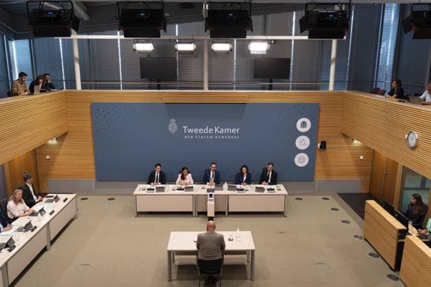 THE HAGUE Ferd Grapperhaus during the public hearings of the parliamentary inquiry committee into the coronavirus policy. During the coronavirus pandemic, Grapperhaus served as Minister of Justice and Security until January 10, 2022. JEROEN JUMELET ANP netherlands out - belgium out  Copyright: xx x562520811x originalFilename: 562520811.jpg
