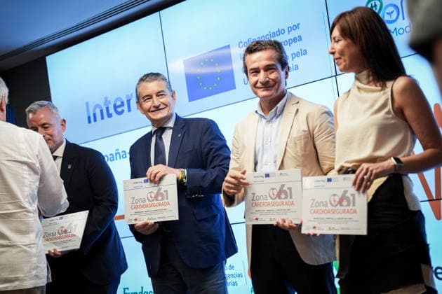 Awards Ceremony in Seville for Cardio-Safe Zones Designations Granted to Pharmacies as Part of the Numaplus Project The acting Regional Minister of Health, the Presidency, and Emergencies, Antonio Sanz 3i, participates in the ceremony to present cardio-safe zone certifications to pharmacies as part of the Numaplus project. July 1, 2026, in Seville, Andalusia, Spain. JULY 1, 2026. María José Ló. Seville, Andalusia, Spain. Seville, Andalusia, Spain. Spain  Copyright: xMariaxJosÃ xLopezx 7635177