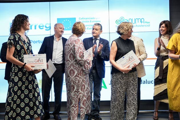 Awards Ceremony in Seville for Cardio-Safe Zones Designations for Pharmacies as Part of the Numaplus Project The Acting Regional Minister of Health, the Presidency, and Emergencies, Antonio Sanz 4i, participates in the ceremony to present cardio-safe zone certifications to pharmacies as part of the Numaplus project. July 1, 2026, in Seville, Andalusia, Spain. JULY 1, 2026. María José Ló. Seville, Andalusia, Spain. Seville, Andalusia, Spain. Spain  Copyright: xMariaxJosÃ xLopezx 7635167
