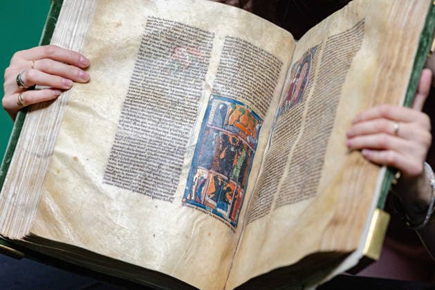 The Clermont-Tonnerre Grail Illuminated Manuscript at Christie s, London, UK, 1 July 2026 A medieval miniature depicting Merlin s conception by a devil with an innocent human woman, from the Clermont-Tonnerre Grail, a 700-year-old illuminated manuscript estimated at Â£1,500,000-2,000,000, on display at Christie s, London, UK, on 1 July 2026. Created circa 1290-1310, the manuscript recounts the legends of King Arthur, Merlin and the Holy Grail and is the earliest of only three comparable works remaining in private hands. In the legend, the demon s plot to create an anti-Christ is thwarted when the holy man Blaise baptises the child, Merlin, whose demonic gifts of knowledge are instead turned to good in the service of King Arthur., Credit:Pet  Copyright: xPetexSpellerx xAvalonx 1113727598
