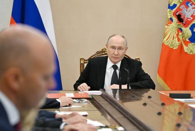 Russia Putin Security Council 9198387 01.07.2026 Russian President Vladimir Putin chairs a meeting with members of the Security Council at the Kremlin in Moscow, Russia. Pavel Byrkin Sputnik Moscow Russia  Copyright: xPavelxByrkinx