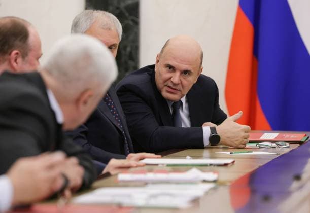 Russia Putin Security Council 9198390 01.07.2026 Russian Prime Minister Mikhail Mishustin waits before a meeting of President Vladimir Putin with members of the Security Council at the Kremlin in Moscow, Russia. Gavriil Grigorov Sputnik Moscow Russia  Copyright: xGavriilxGrigorovx