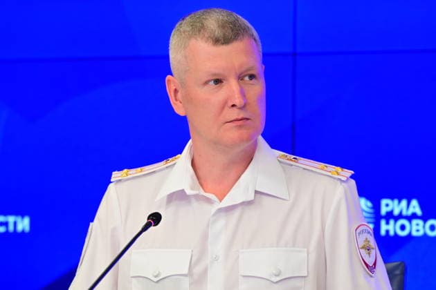 Press conference dedicated to the Day of the State Traffic Safety Inspectorate, celebrated annually on July 3. MMPC Russia Today, Moscow, July 1, 2026. Pictured: Vladimir Vasenin, Head of the Information and Public Relations Department of the Main Directorate of the Ministry of Internal Affairs of Russia for Moscow. Photo: Pavel Kashaev. PavelxKashaev