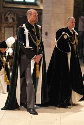 . 01 07 2026. Edinburgh, United Kingdom. King Charles III, Queen Camilla, Prince William and Prince Edward at the Thistle Service at St Giles Cathedral in Edinburgh, Scotland, United Kingdom  xPoolx xi-Imagesx IIM-26877-0005