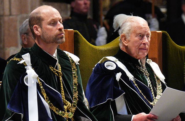 . 01 07 2026. Edinburgh, United Kingdom. King Charles III, Queen Camilla, Prince William and Prince Edward at the Thistle Service at St Giles Cathedral in Edinburgh, Scotland, United Kingdom  xPoolx xi-Imagesx IIM-26877-0013