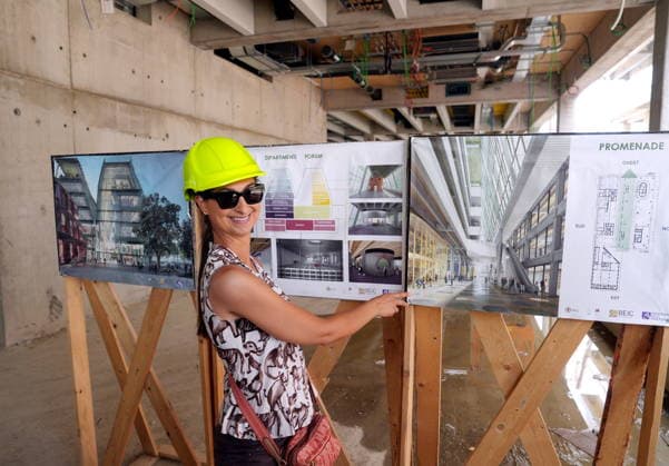 IPA86275118 - Milan, July 1, 2026: Press conference and site visit to assess the progress of construction on the Beic Library (European Library of Information and Culture) with Marenza Galullo  Copyright: xDuilioxPiaggesix xDuilioxPiaggesix 86275118