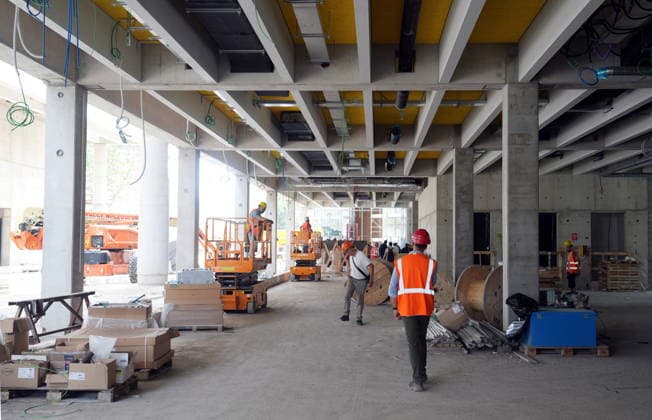 IPA86275027 - Milan, July 1, 2026: Press conference and site visit to assess the progress of construction on the BEIC Library (European Library of Information and Culture)  Copyright: xDuilioxPiaggesix xDuilioxPiaggesix 86275027