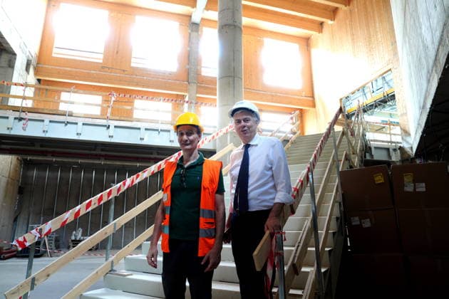 IPA86275040 - Milan, July 1, 2026: Press conference and site visit to assess the progress of construction on the BEIC Library (European Library of Information and Culture) with Dario Moneta  Copyright: xDuilioxPiaggesix xDuilioxPiaggesix 86275040