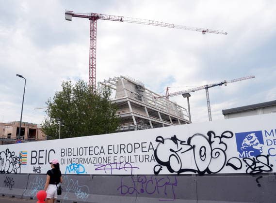 IPA86275152 - Milan, July 1, 2026: Press conference and site visit to assess the progress of construction on the Beic Library (European Library of Information and Culture)  Copyright: xDuilioxPiaggesix xDuilioxPiaggesix 86275152