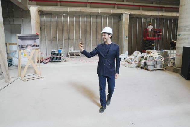 IPA86275190 - Milan, July 1, 2026: Press conference and site visit to assess the progress of construction on the BEIC Library (European Library of Information and Culture) with Tommaso Sacchi  Copyright: xDuilioxPiaggesix xDuilioxPiaggesix 86275190
