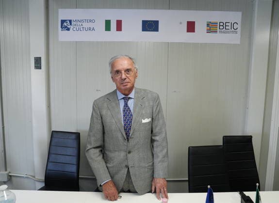 IPA86275195 - Milan, July 1, 2026: Press conference and site visit to assess the progress of construction on the BEIC Library (European Library of Information and Culture) with Massimo Maria Molla  Copyright: xDuilioxPiaggesix xDuilioxPiaggesix 86275195