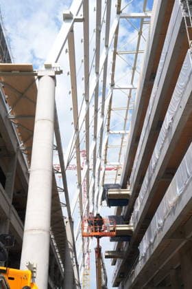 IPA86275235 - Milan, July 1, 2026: Press conference and site visit to assess the progress of construction on the BEIC Library (European Library of Information and Culture); pictured is the Promenade  Copyright: xDuilioxPiaggesix xDuilioxPiaggesix 86275235