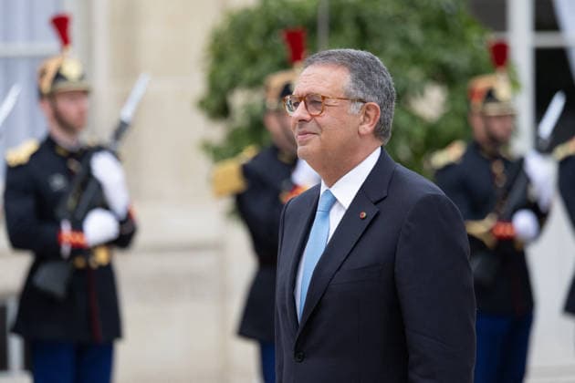 Emmanuel Macron meets with Portugal President - Paris Portugal s President Antonio Jose Seguro upon his arrival at the Elysee Presidential Palace in Paris on July 1, 2026 ahead of their bilateral meeting. Photo by Raphael Lafargue ABACAPRESS.COM Paris France  Copyright: xLafarguexRaphael ABACAx