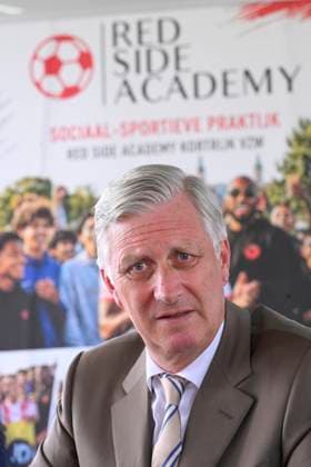 King Philippe Visits Red Side Academy KORTRIJK, BELGIUM - JULY 01: King Philippe of Belgium pictured discovering the activities of Red Side Academy in KV Kortrijk Training Center on July 01, 2026 in Kortrijk, Belgium, 01 07 2026 Kortrijk Belgium  Copyright: xPhilipxReynaersx