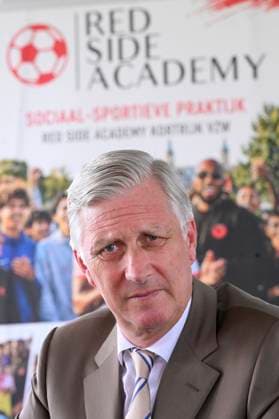 King Philippe Visits Red Side Academy KORTRIJK, BELGIUM - JULY 01: King Philippe of Belgium pictured discovering the activities of Red Side Academy in KV Kortrijk Training Center on July 01, 2026 in Kortrijk, Belgium, 01 07 2026 Kortrijk Belgium  Copyright: xPhilipxReynaersx
