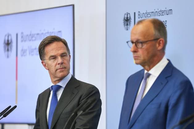 Berlin, Deutschland, 01.07.2026: Bundesverteidigungsministerium: Pressekonferenz nach Kabinettssitzung: Nato-Generalsekretär Mark Rutte und Bundeskanzler Friedrich Merz (CDU) *** Berlin, Germany, July 1, 2026 Federal Ministry of Defense Press Conference Following Cabinet Meeting NATO Secretary General Mark Rutte and Federal Chancellor Friedrich Merz (CDU) Copyright: xdtsxNachrichtenagenturx dts_125935