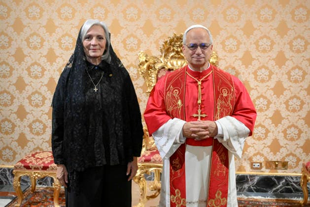 ITALY - POPE LEO XIV RECEOVE THE CREDENTIALS OF HER EXCELLEMCYS MS.PATRICIA LEONOR COMANDARI ZANOTTI , AMBASSADOR OF EL SALVADOR DURING A PRIVATE AUDIENCE AT THE VATICAN- 2026 7 1 Italy, Rome, Vatican, 2026 7 1 Papa Leona XIV receives the credentials of Her Excellency Ms. Patricia Leonor Comandari Zanotti, Ambassador of El Salvador during a private audience at the Vatican EDITORIAL USE ONLY - NO BOOKS Copyright: xVATICANxMEDIAx